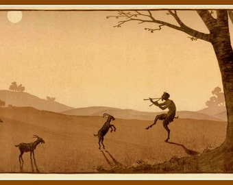 Art Print Piper at the Gates of Dawn Paul Berthon Poster Print