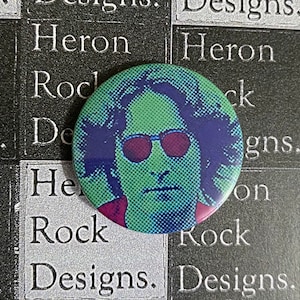 THE BEATLES - ▪️【JOHN LENNON&amp; the BEATLES】BADGE ジョンレノン Vintage B&W 8 x 10 Press Card Photo Ephemera John Lennon The