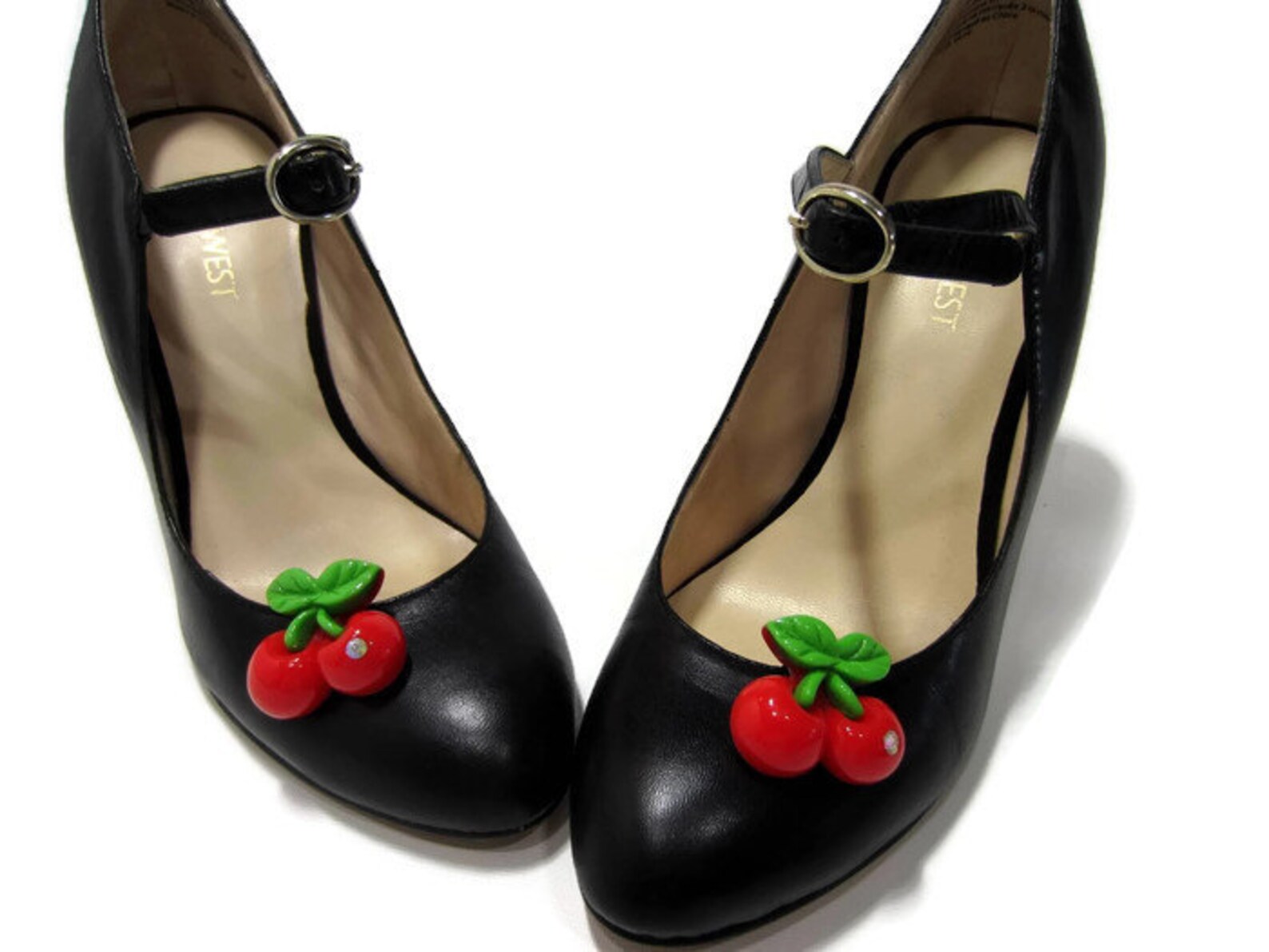 Cherry Shoe Clips Red Shoe Clips Red Cherries Clip On Shoes Etsy