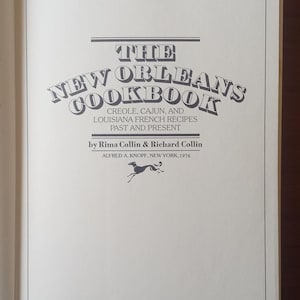 Vintage New Orleans Cookbook: Creole Cajun Recipes, 1976 Edition