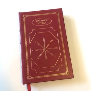 My Turn at Bat by John Underwood Leather Collectible Edition Ted Williams