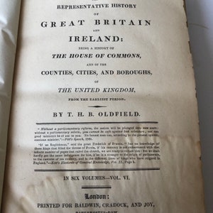 The Representative History of Great Britain and Ireland 1816