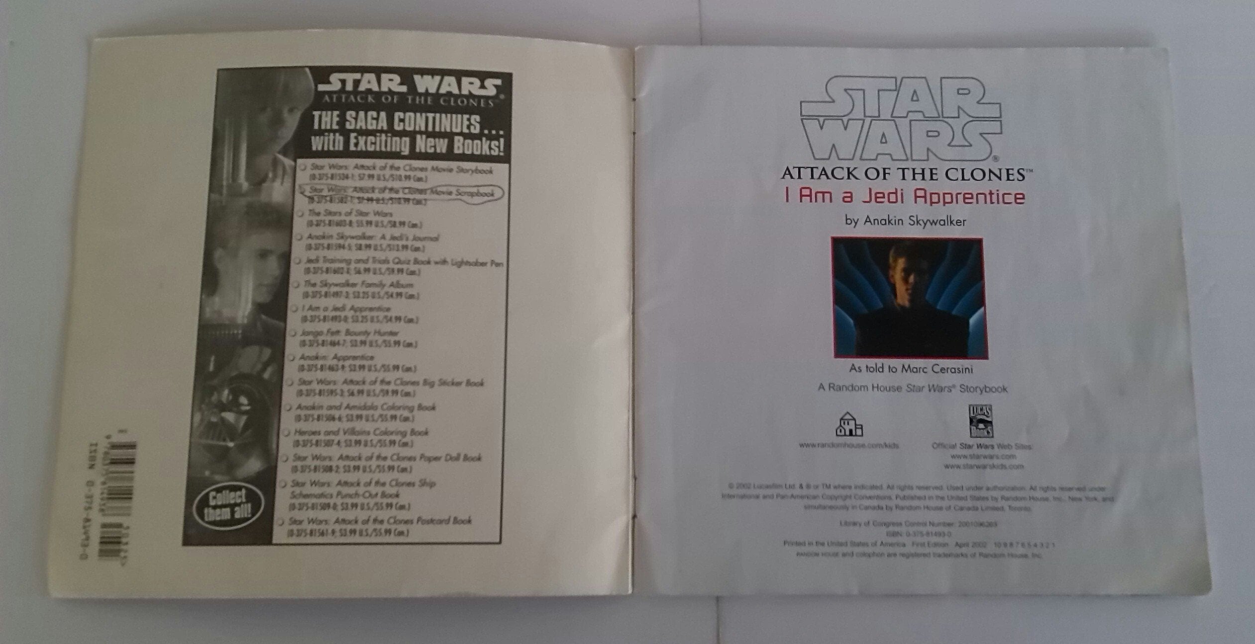 Lot of 6 Star Wars Reader Books & Star Wars Story Book DK Readers
