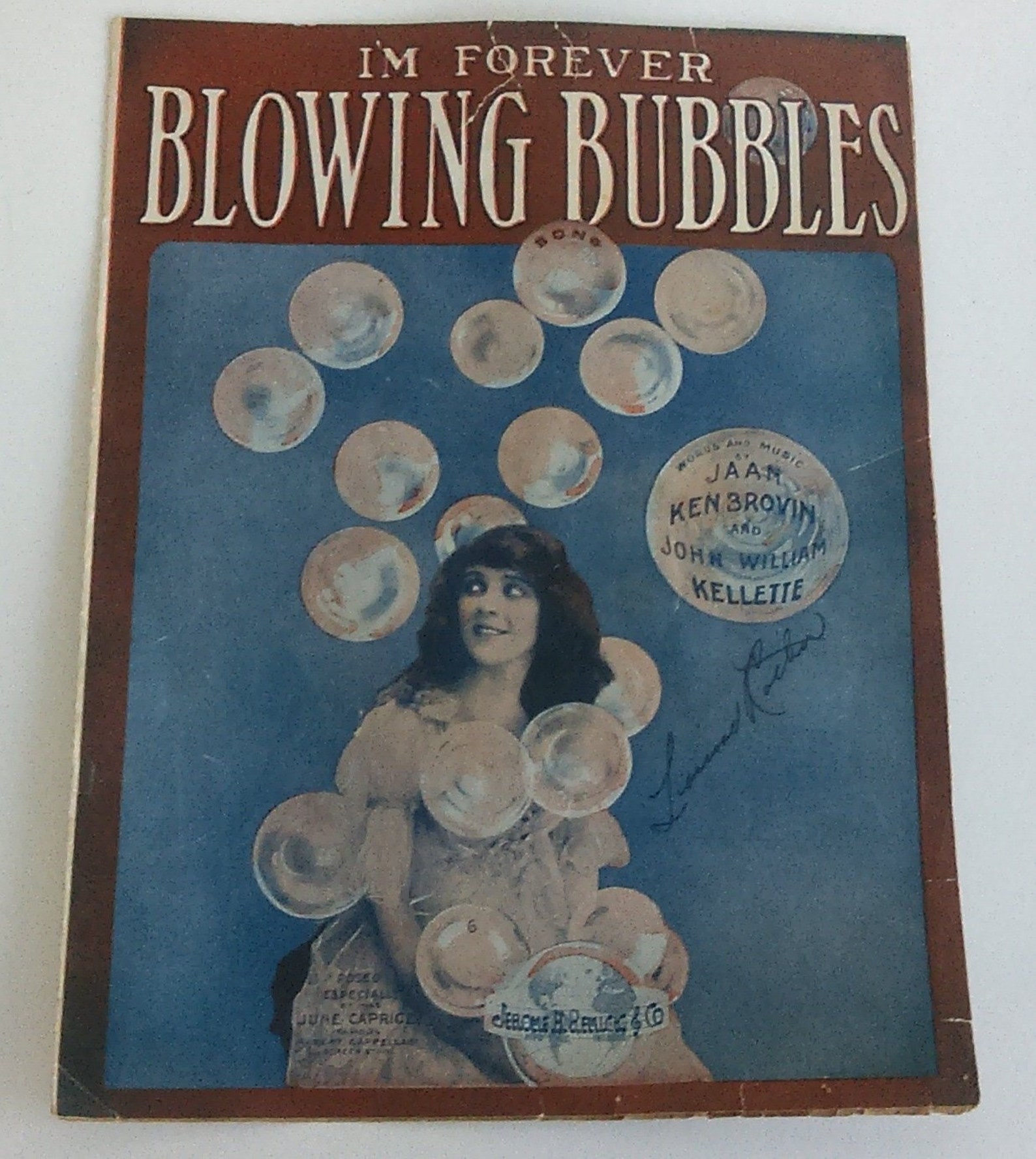 Sheet Music I'm Forever Blowing Bubbles 1919 Etsy