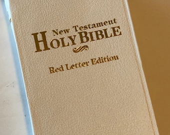 Bibel King James Version KJV Weiße Kleine Hochzeitsbibel Neues Testament