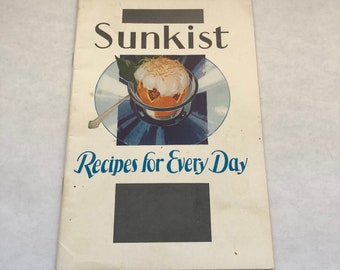 Sunkist Rezeptbuch 1932 Sammler Kochbuch