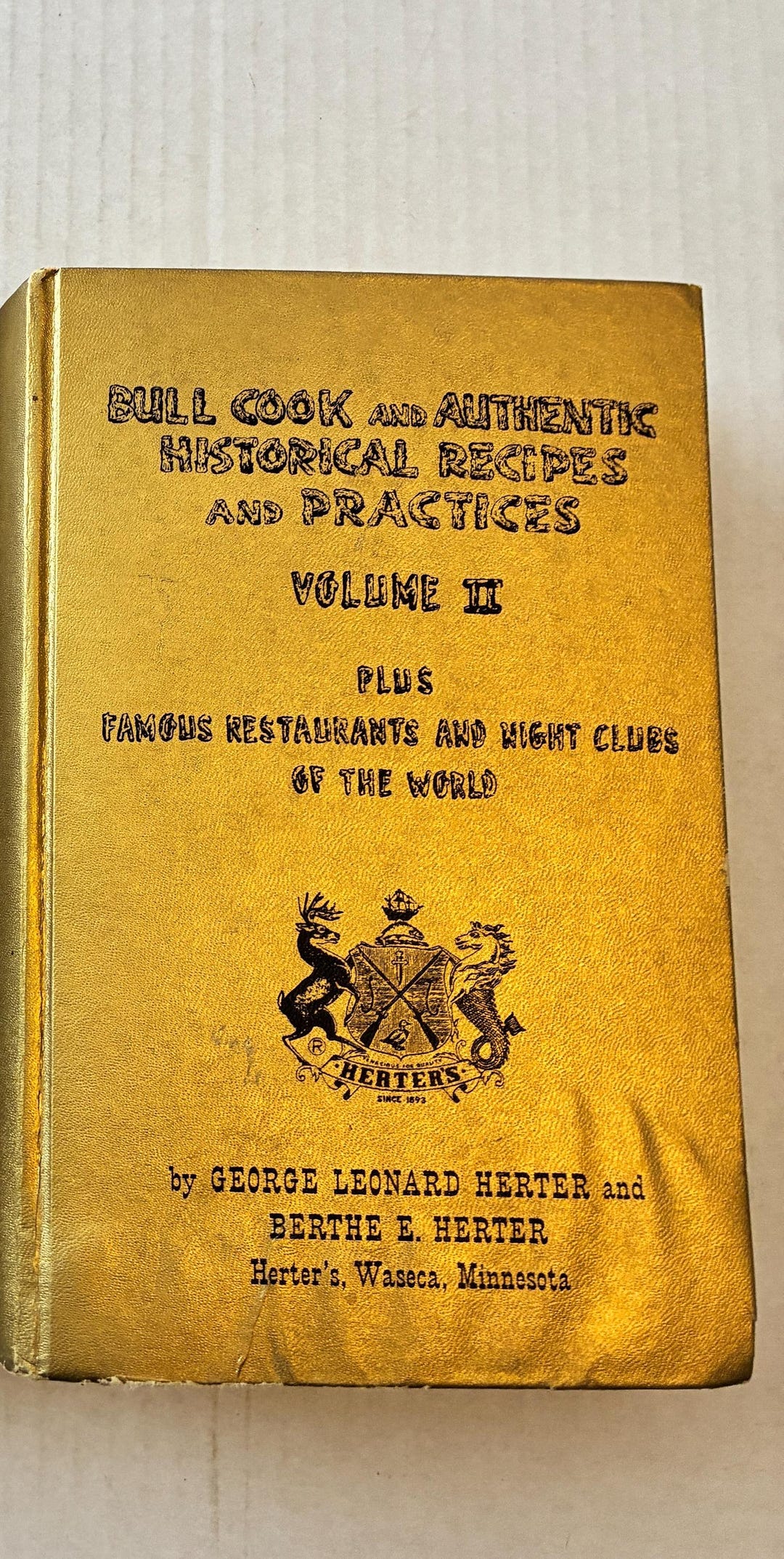 Bull Cook Recipes: Volume II, 1968 Food History Foodie Commentary - Etsy
