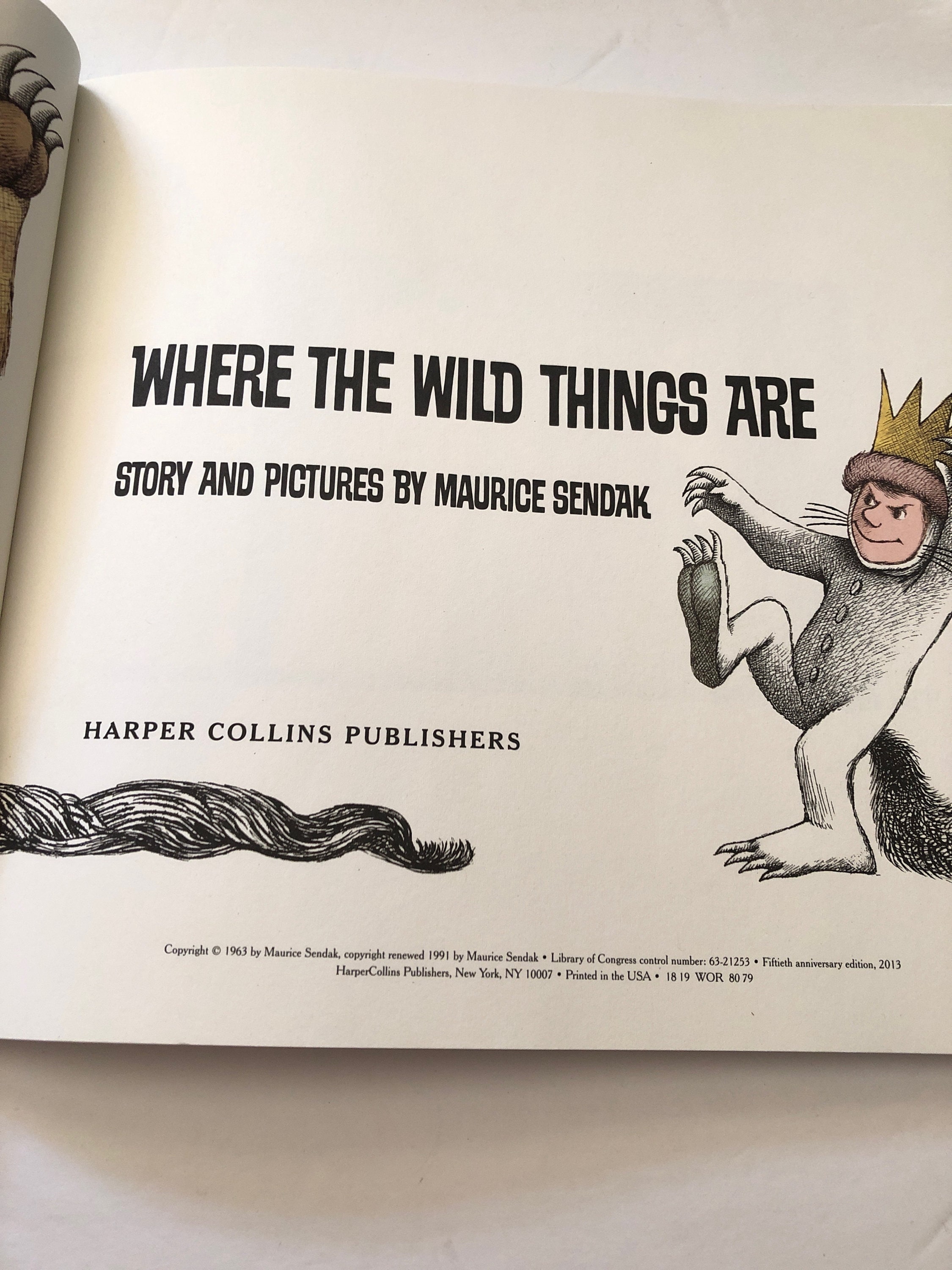 Where the Wild Things Are by Maurice Sendak Illustrated Childrens ...