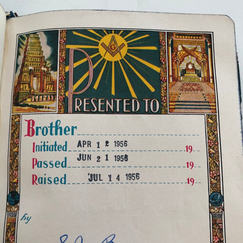 Bible Masonic Edition Temple Illustrated the Holy Bible the Etsy