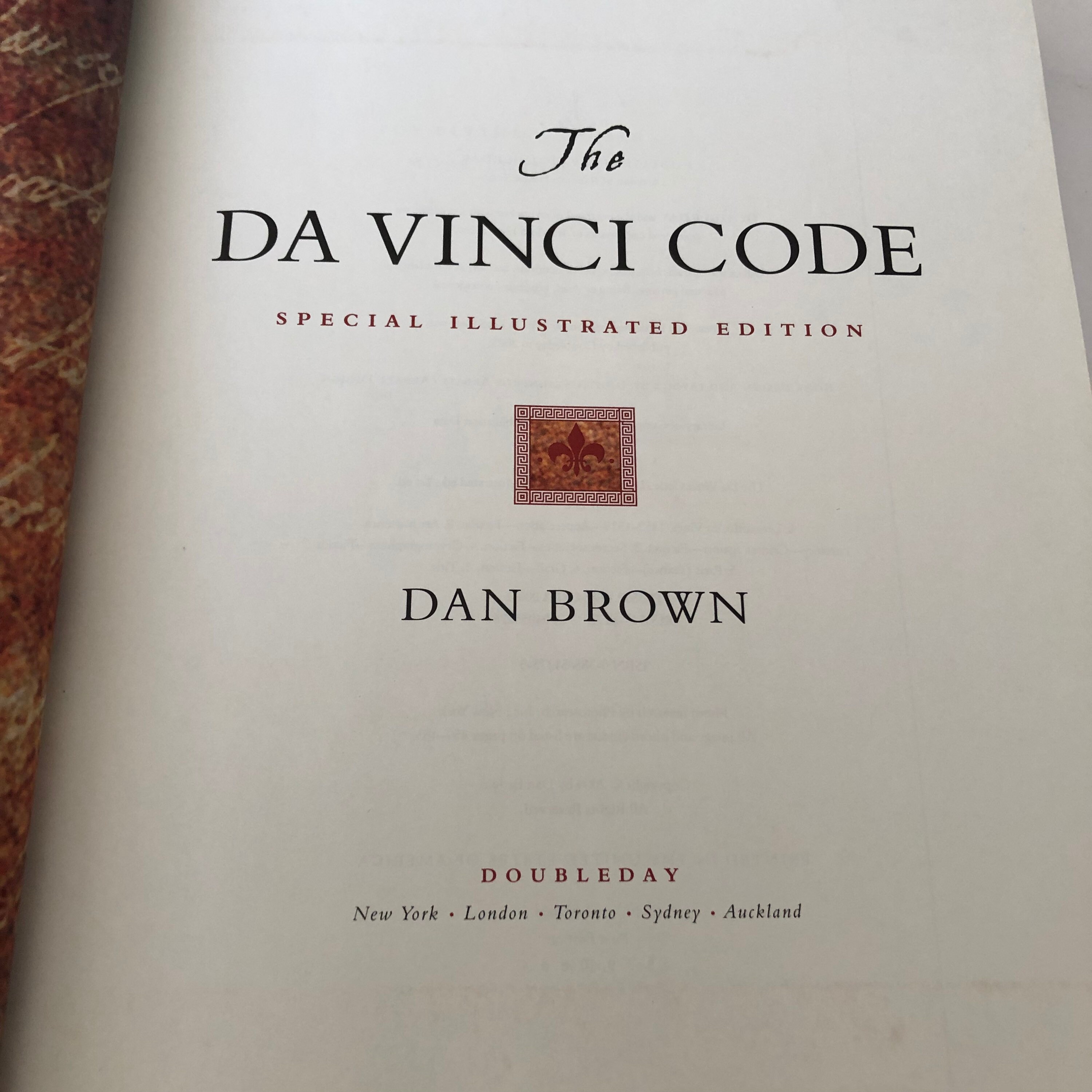 The Da Vinci Code Special Illustrated Edition by Dan Brown