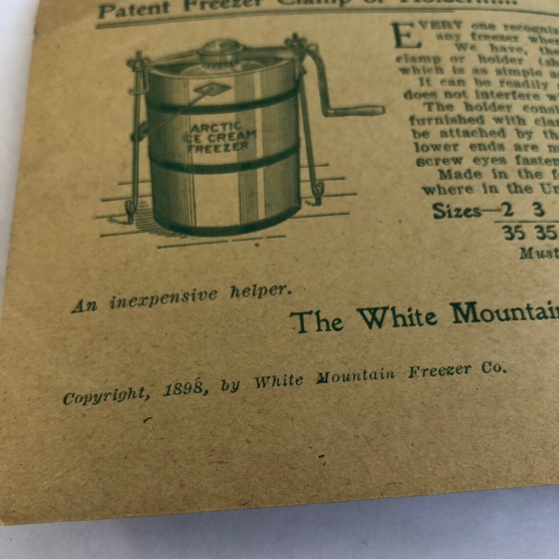 Frosty Fancies Recipes 1880s Collectible Ice Cream Cookbook Etsy