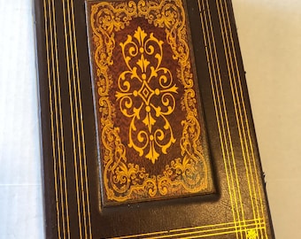 Wooden Book Box Home Decor Faux Antique Book Decorative Book Shaped Trinket Storage Box Gift Box