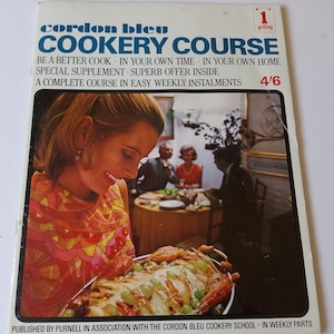 Vintage Cordon Bleu Cookery Cooking Course 18 books Purnell 1968 Collectible Cookbooks