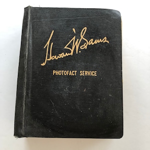 Howard W Sams Radio Photofact Service Book 1951 Old Radio Phonograph Repair