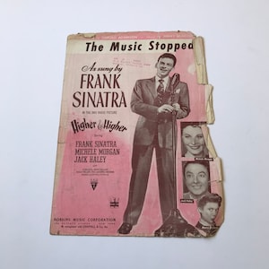 Frank Sinatra Sheet Music Wall Art 1943