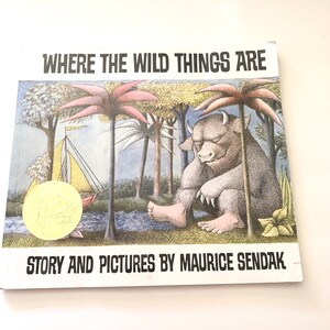 Where The Wild Things Are by Maurice Sendak Illustrated Childrens Paperback Book Fiftieth Aniversary