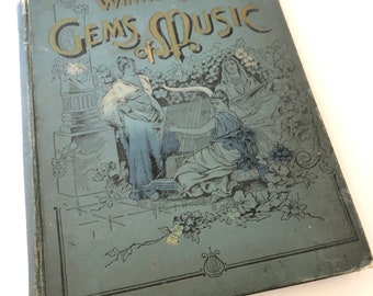 Winner's Gems of Music First Edition Hard Cover 1894 Antique Music Book