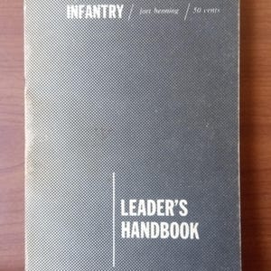 Infantry Fort Benning GA Leader&#39;s Handbook 1968 US Army Military