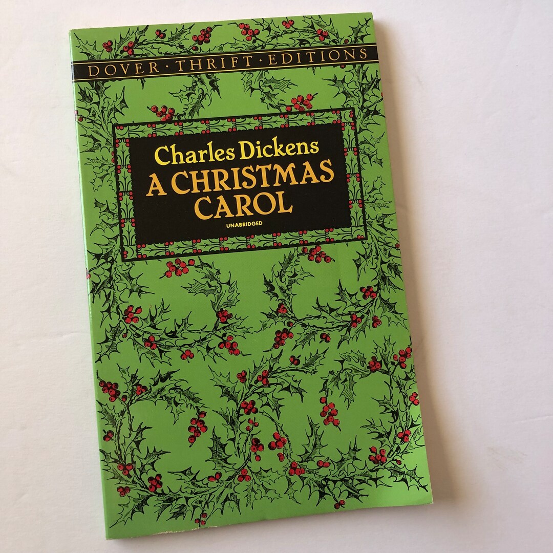 A Christmas Carol by Charles Dickens Unabridged Thrift Book Etsy