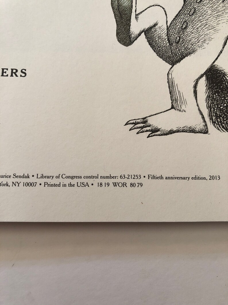 Where the Wild Things Are by Maurice Sendak Illustrated Childrens ...