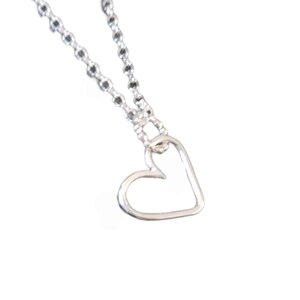 Sterling Silver Heart Necklace, Cute Neckalce, Sterling Silver Jewelry, Heart Accessory , Dainty Necklace, Layered Necklace