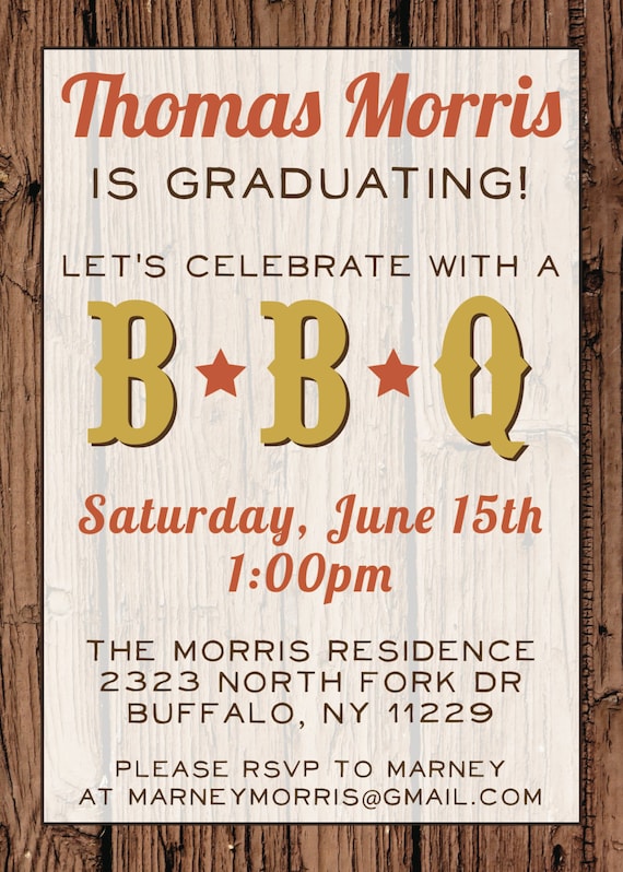 Graduation Cookout Invitations 7