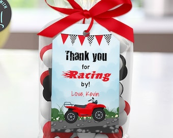 ATV afdrukbare cadeaukaartjes, RODE ATV, hangende tags, online bewerken + vandaag downloaden met gratis Corjl.com 0042