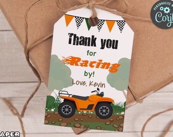 ATV Printable Gift Tags, Hanging Tags, Edit Online + Download Today With Free Corjl.com 0041