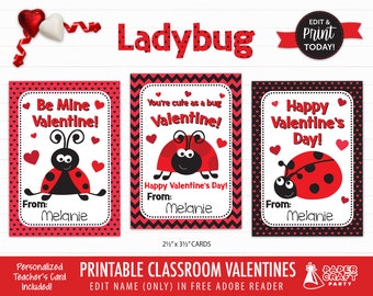 Ladybug Valentine Etsy Ladybug Valentine Etsy