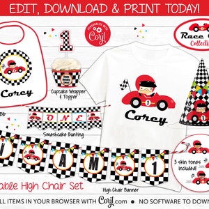 Race Car Printable Gift Tags, Edit Online Download Today With Free Corjl.com 0062 image 3