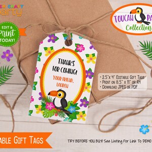 Toucan Party Printable Party Kit Includes Invites and Decorations, Edit Online Download Today With Free Corjl.com image 4