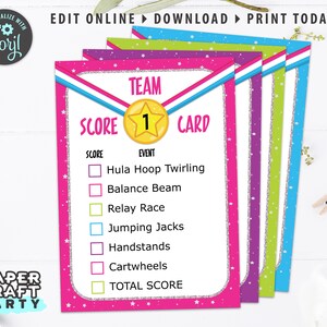 Gymnastiekfeest afdrukbare scorekaarten, meetkaarten, online bewerken + vandaag downloaden met gratis Corjl.com 0021