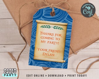 Demigod Printable Gift Tags, Personalized Hanging Gift Tags, Edit Online + Download Today With Free Corjl.com 0024