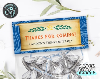 Invitaciones y decoraciones de semidioses imprimibles, kit de fiesta de semidioses, decoración de semidioses, dios griego, edición en línea + descarga hoy con Corjl.com gratis 0024