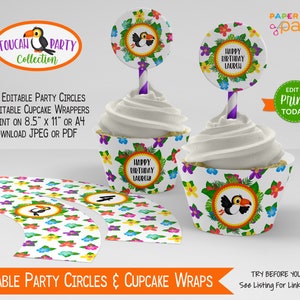 Toucan Party Printable Party Kit Includes Invites and Decorations, Edit Online Download Today With Free Corjl.com image 8