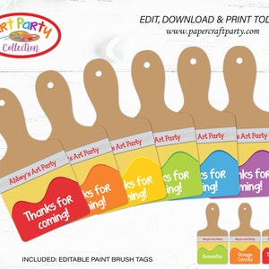 Art Paint Party Printable Party Kit Includes Invites and Decorations, Edit Online Download Today With Free Corjl.com 0031 image 8