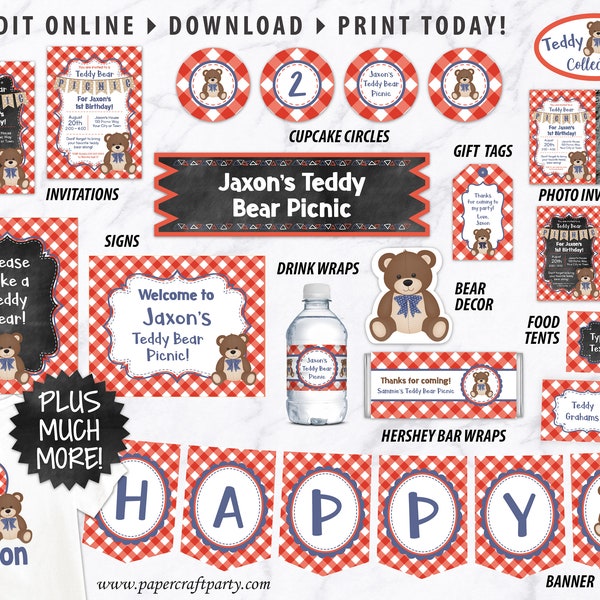 Teddy Bear Picnic - Etsy