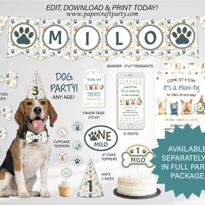 Milestone Photo Poster for Dogs, Pet Gotcha Day Party, Edit Online, Download + Print Today with free Corjl.com 0021 image 5