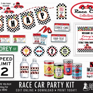 Race Car Printable Gift Tags, Edit Online Download Today With Free Corjl.com 0062 image 5