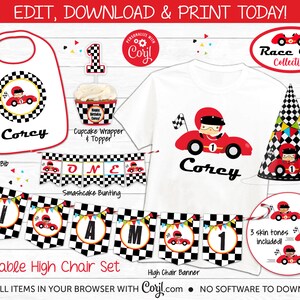 Race Car Printable Drink Label Edit Online Download Today | Etsy