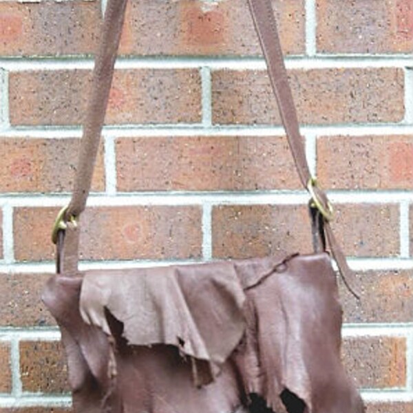 Chocolaty-Brown. buffalo .  deer leather purse,Renaissance festival. small  bag.shoulders bag. cross body  bag