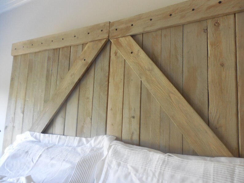 Barn Door King Headboard / Rustic Barn Gate Etsy