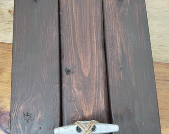 Ferme côtière, décoration de plage, un modèle nautique, cadre, suspension murale, taquet de bateau, photo 5 x 7