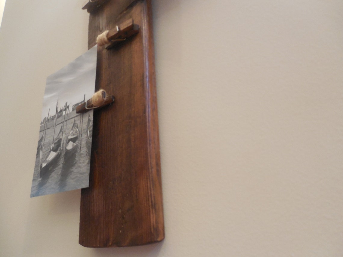 Large Pic Photo Display Wall Hanging / Rustic Home Decor Etsy