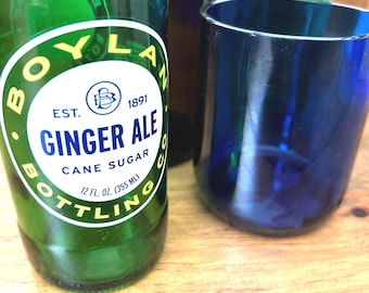 verre recyclé / bouteilles / bougeoirs / recyclés / décoration intérieure / vase en verre / ferme / décoration intérieure / recyclé