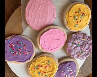 faux biscuits glacés / lot de sept / faux aliments