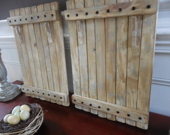 Picture holder/frame set of two Large / Rustic/shabby chic wall hanging