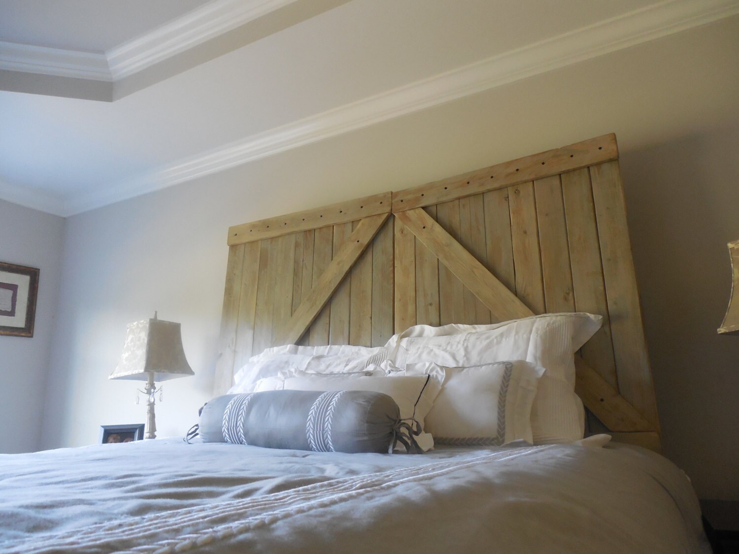 Barn Door King Headboard / Rustic Barn Gate Etsy