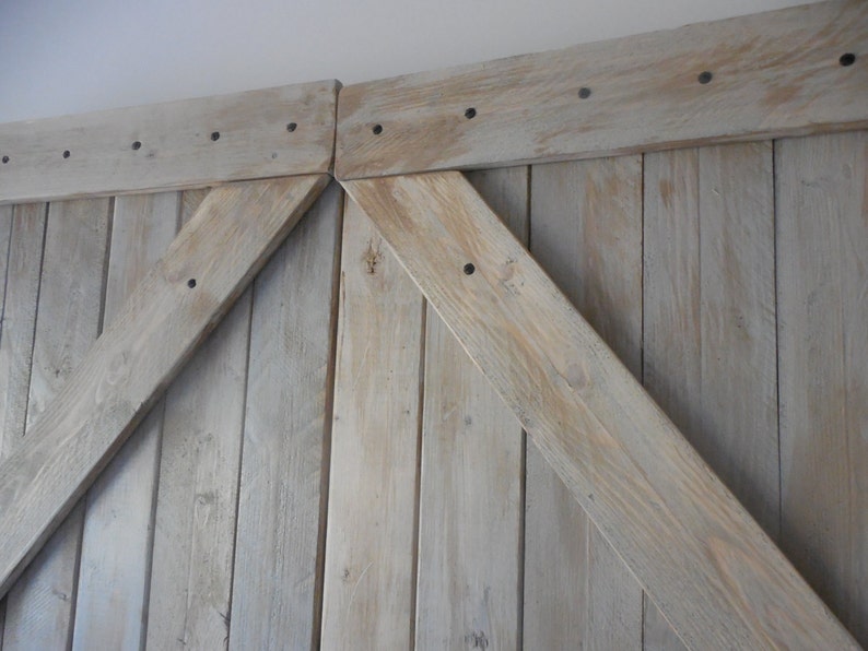 Barn Door Queen Headboard / Rustic Barn Gate Etsy