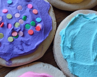 faux biscuits glacés / lot de quatre / faux aliments